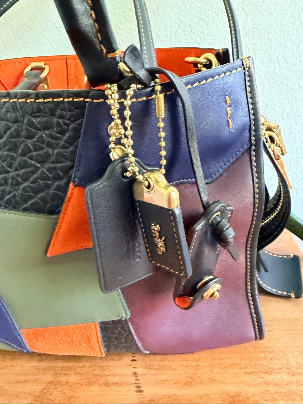 Coach Rogue Patchwork Handbag - Picture 3 of 12